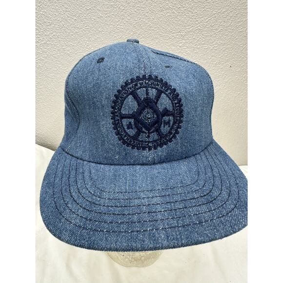 Local Union 1937 Baseball Hat Denim Logo UnionWorker Mechanics and Aerospace VTG - Picture 2 of 8